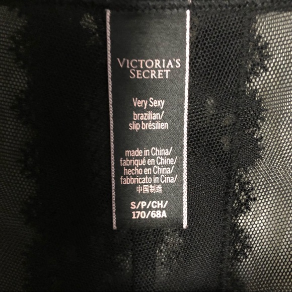 Victoria’s Secret 34D & Small Brazilian Lace Mesh Panty & Unlined Demi Bra Set - Picture 14 of 14